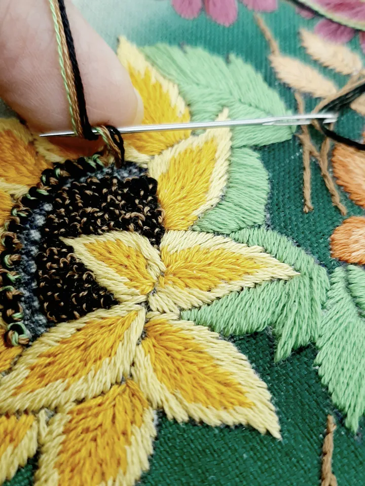 Bouquet flowers pattern pdf embroidery, Easy hand embroidery DIY