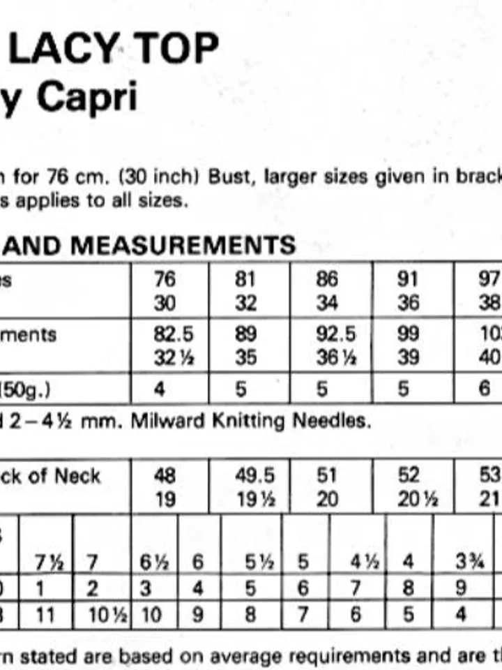 Top knitting pattern lace top sleeveless sweater jumper summer top knitting pattern