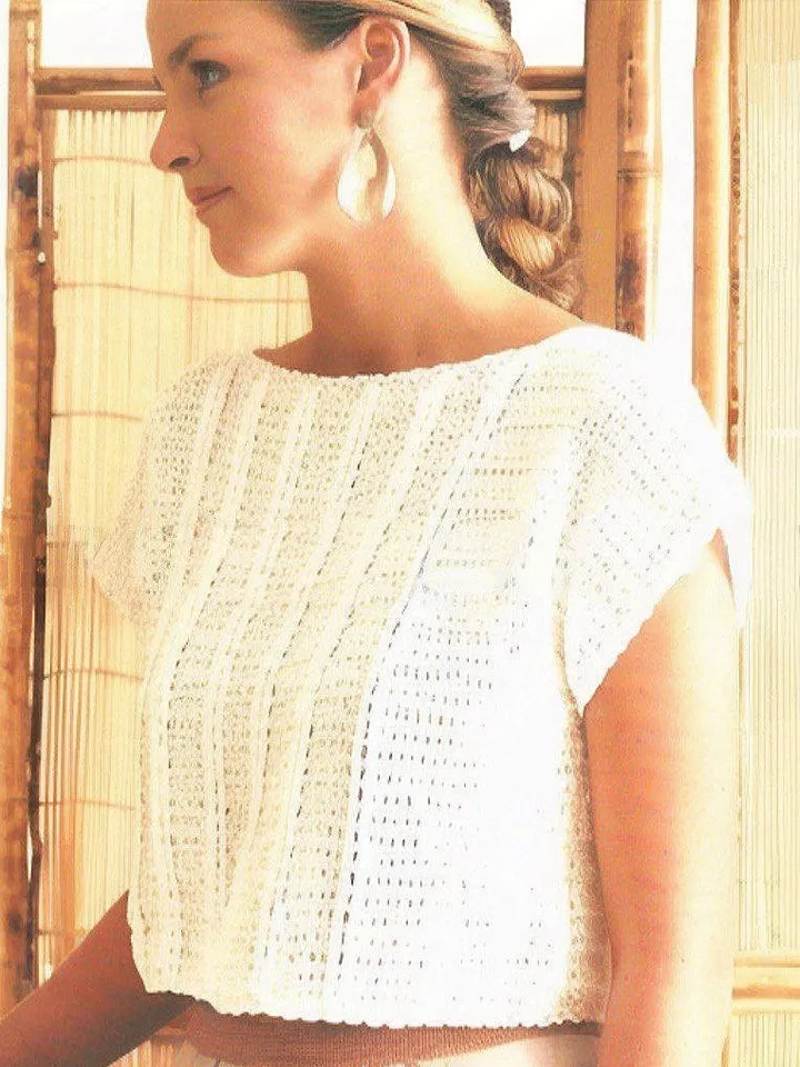Top crochet pattern, crochet top pdf, easy crochet top pattern, women ladies top, instant download