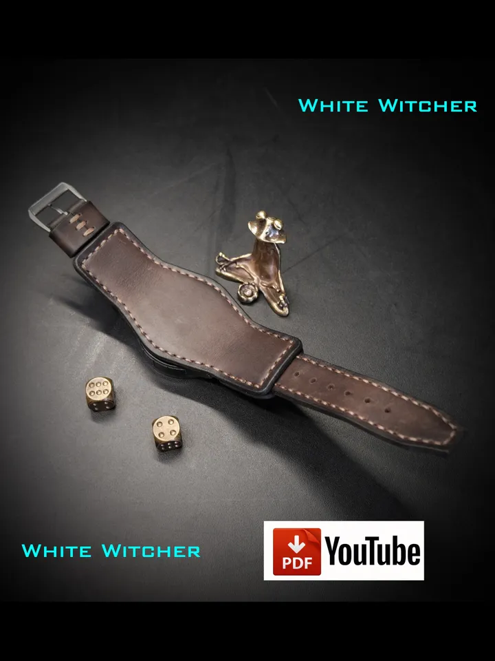 Watch strap - pdf leather pattern.OTH26