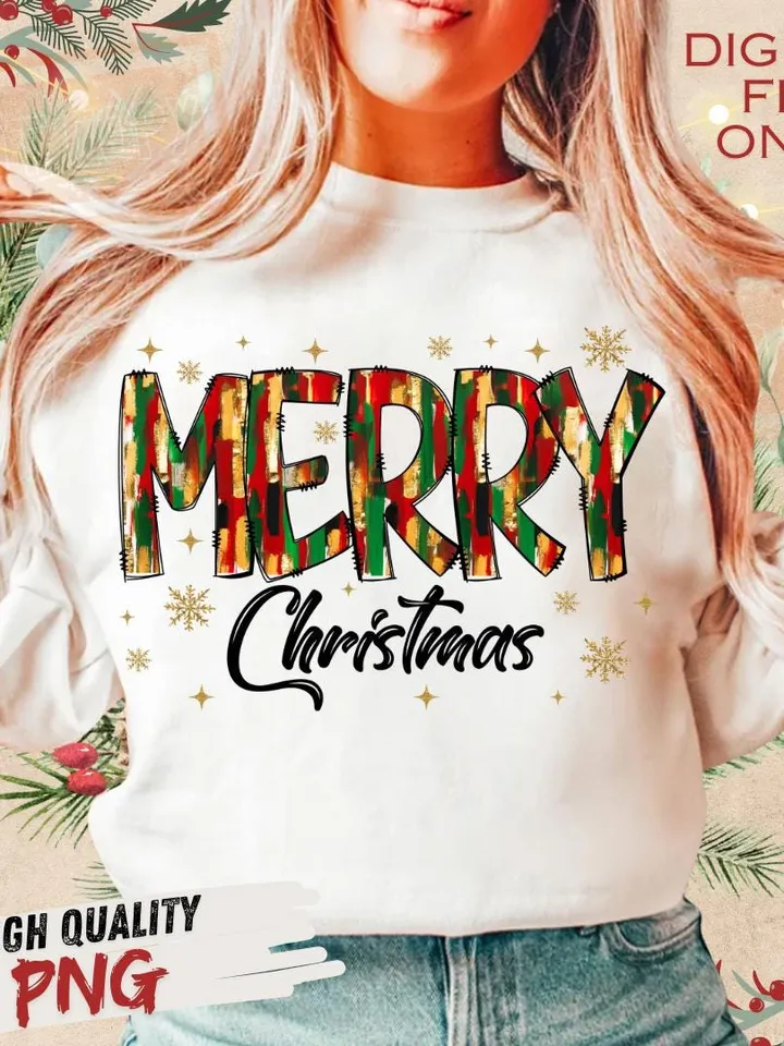 Glitter Merry christmas png, merry doodles png, colorful brushstroke christmas png, glitter christmas png, christmas png, tis the season png
