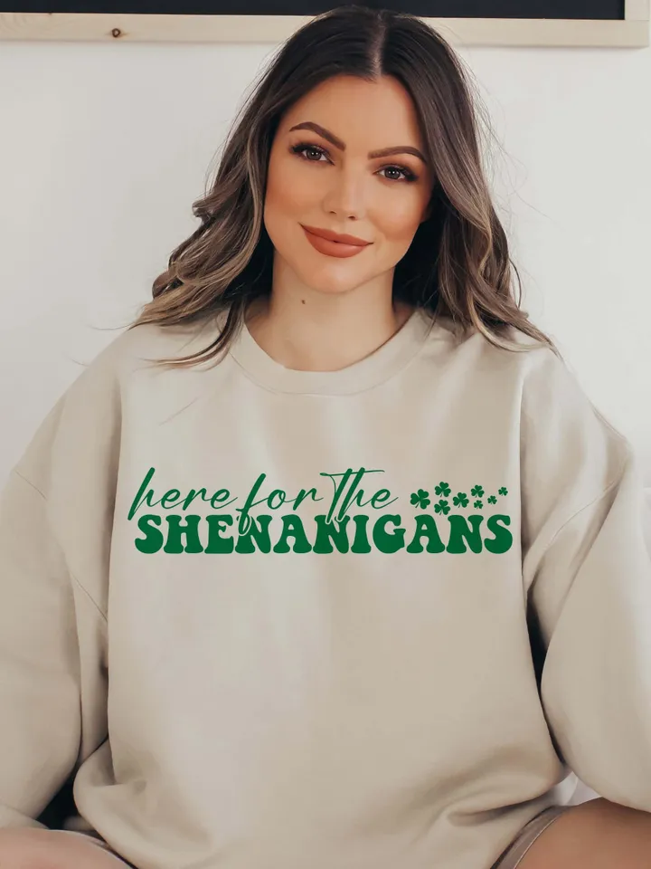Here for Shenanigans SVG PNG PDF, Lucky Svg, St Patricks Day Svg, St Patricks Shirt, St Paddys Day Svg, Irish Svg, Funny St Patricks Day Svg