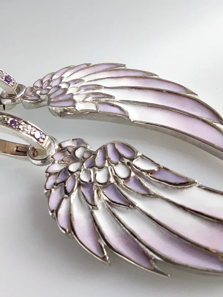 Delicate earrings - Angel Wings