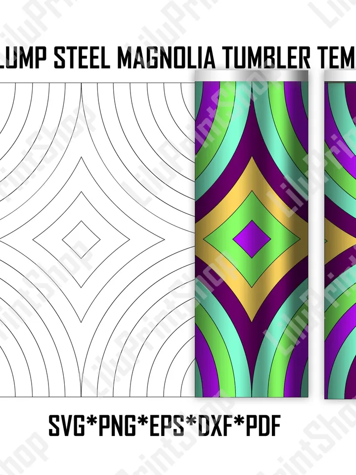 Bouji X Burst tumbler template SVG for 24oz Plump Steel Magnolia, Burst waves svg Boujee tumbler cut file instant download
