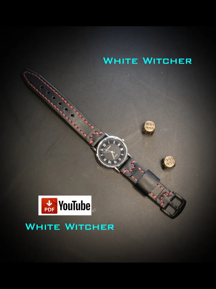 Watch strap - three sizes - pdf leather pattern.OTH27