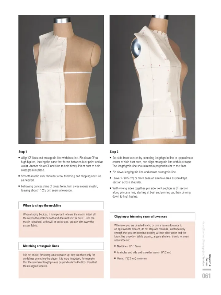 Draping: The Complete Course / Modeling clothes by pinning. Complete course