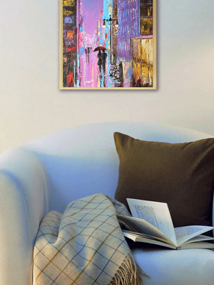 New York Painting Manhattan Original Art by 20x16 inch