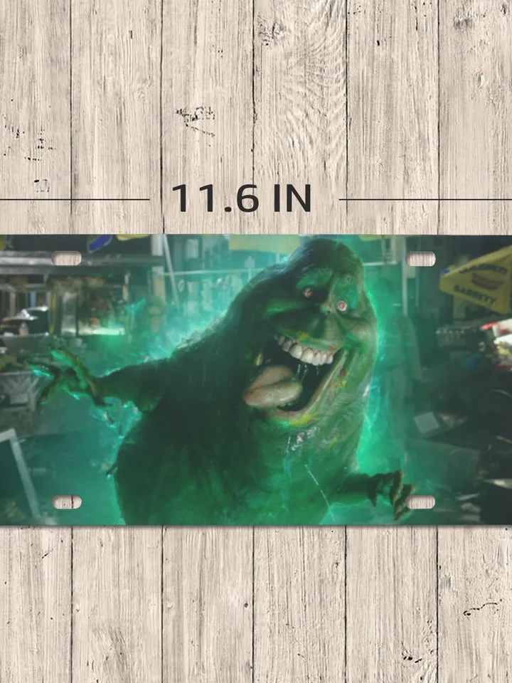 Ghostbusters Slimer License Plate