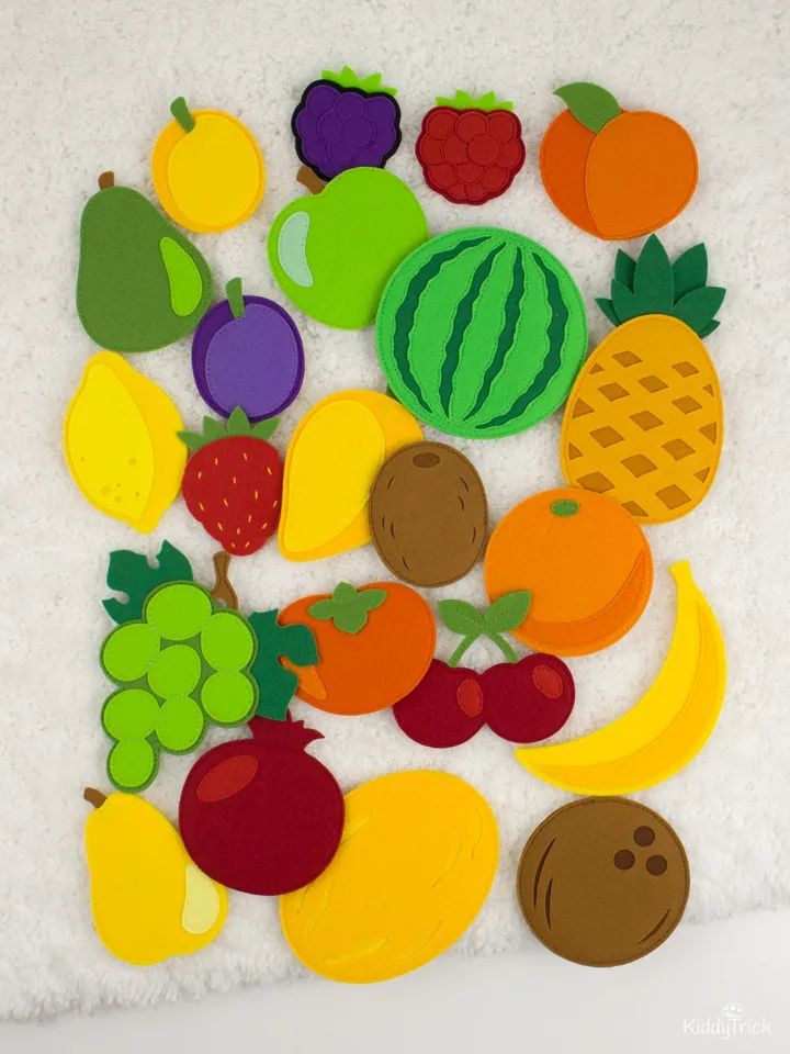 Fruits & Vegetables - Felt Sewing Patterns