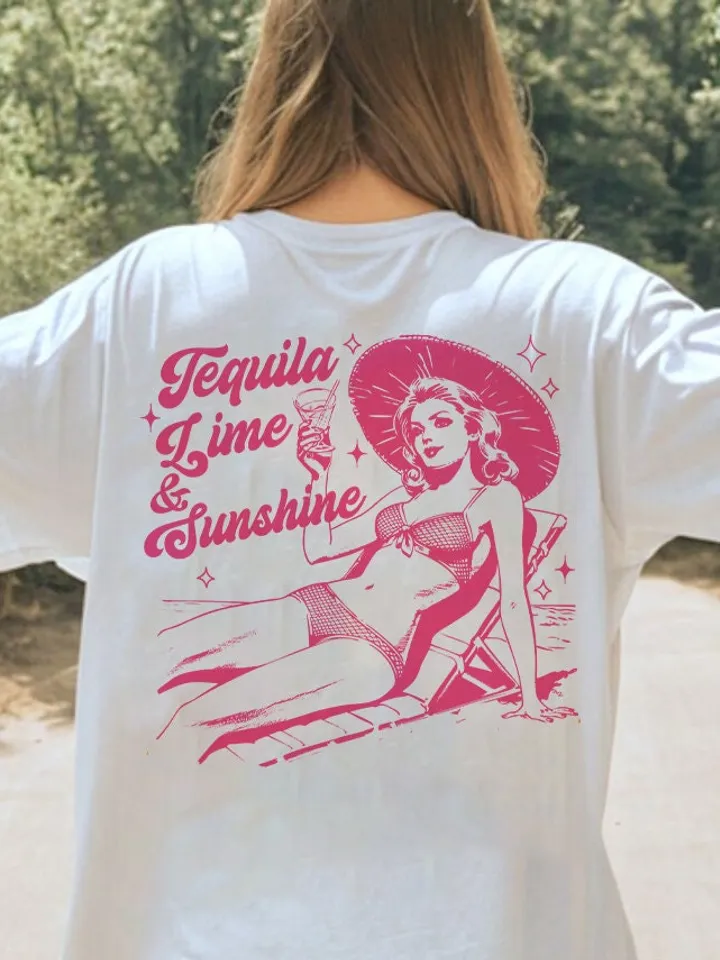 Tequila Lime and Sunshine,Cinco De Mayo,Summer png,Girls Trip png,Social Club Png Cocktail png Tequila png, Trendy Vintage Retro Art