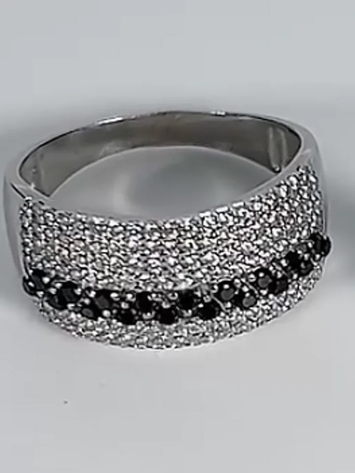 Silver 925 ring for women with spinel and cubic zirconia