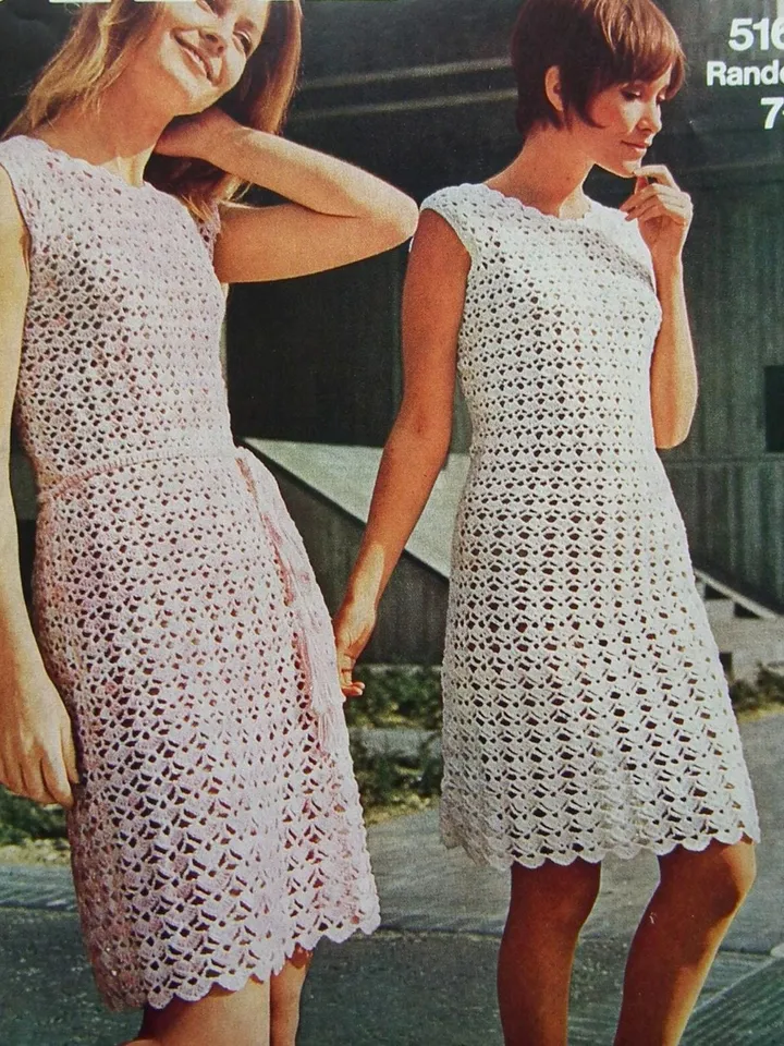 Dress crochet pattern easy simple pattern summary dress women tunic PDF instant download