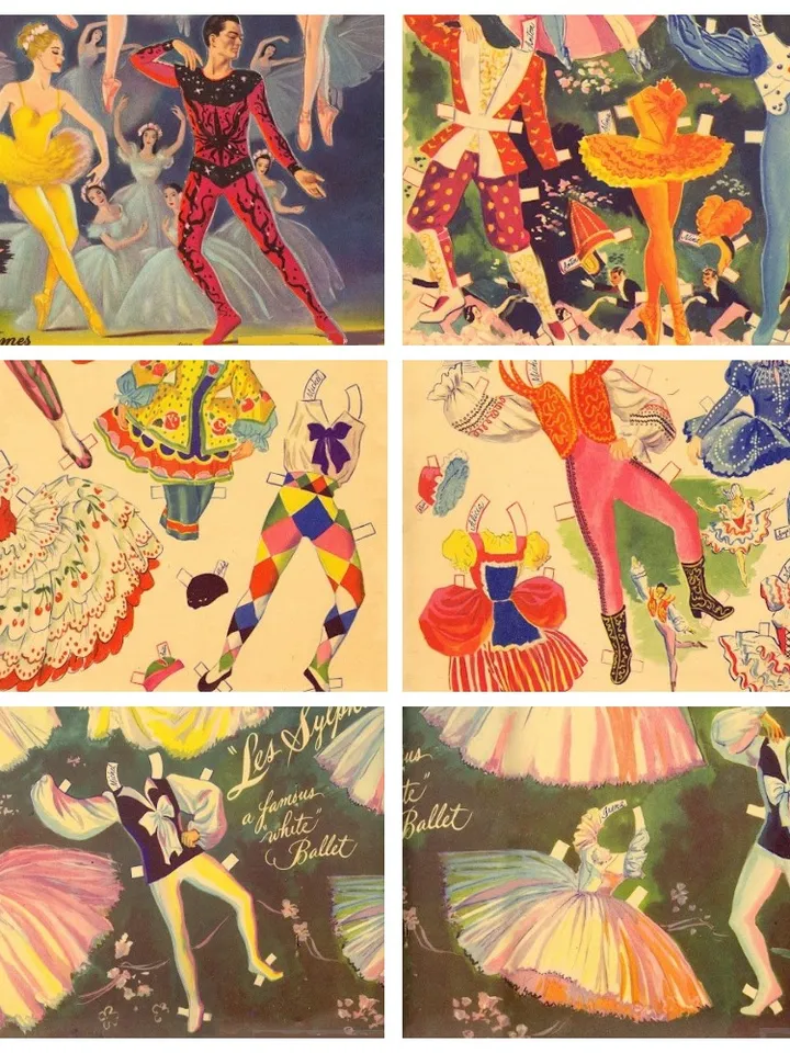 Paper Doll Ballet Digital Download PDF