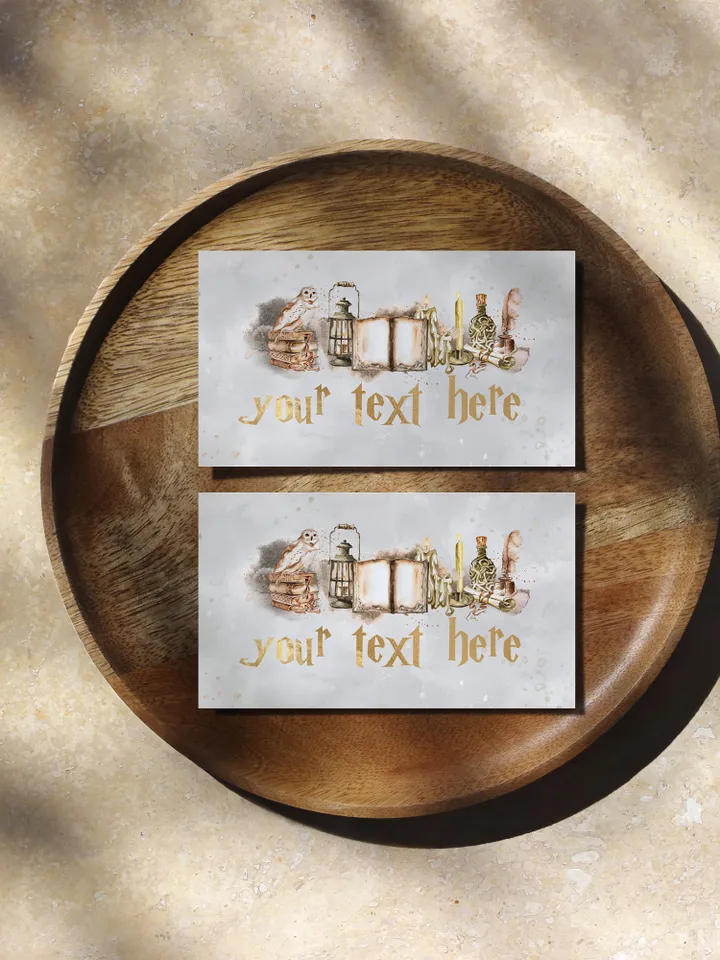 Editable Food Label Wizard Birthday Party; Magic School Birthday; Printable food label; Magical Party Decoration; Wizarding World cards; W8