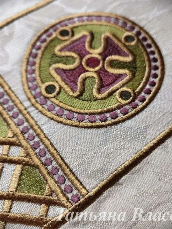 A "Cretan" set of designs for machine embroidery.