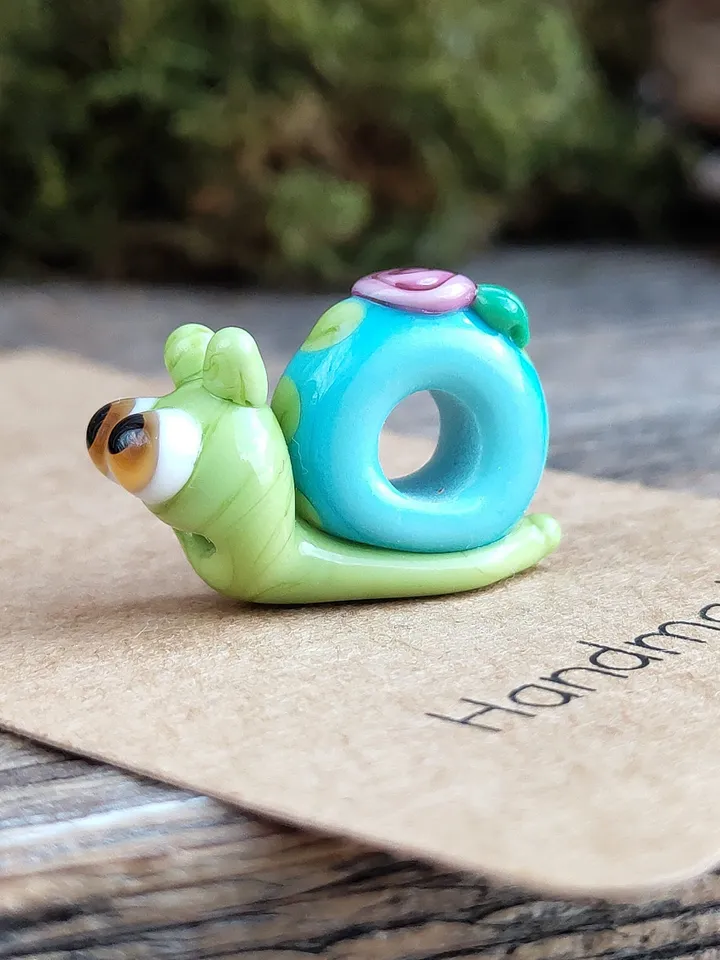 Fox charm bead fox Jewelry fox bracelet glass fox gift fox miniature fox glass beads large hole beads lampwork beads European big hole beads