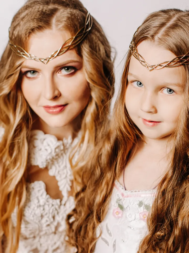 Wedding diadem Bridal Elven Tiara Elven bridal hair vine Wedding Headpiece bridal headband fantasy fairy Tiara Mary