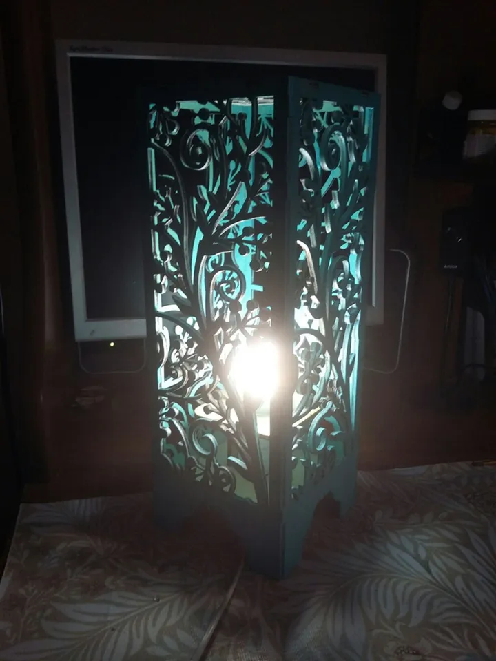 Digital Template Cnc Router Files Cnc Lamp Files for Wood Laser Cut Pattern