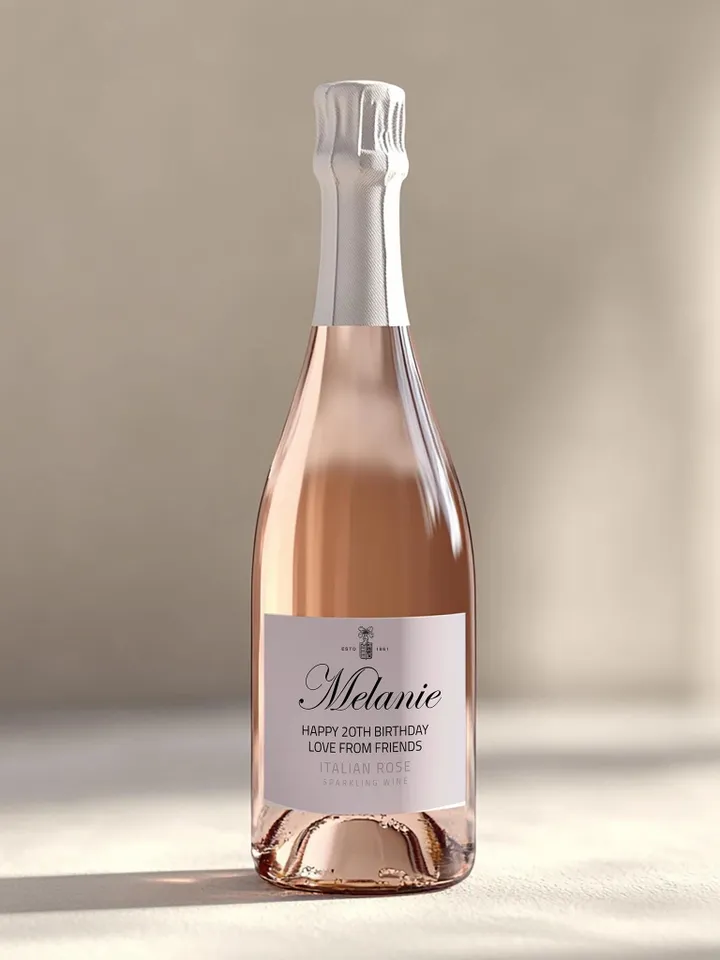 Personalized Prosecco Label Personalized Champagne sticker; Editable & Printable fun novelty gift Birthday, Christmas, gift for her