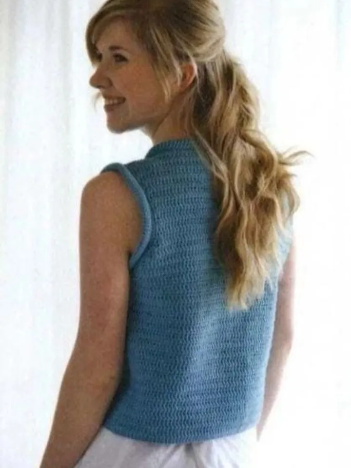 Top crochet pattern, easy crochet top, summer women top pdf instant download