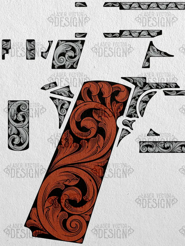 VECTOR DESIGN Kimber Stainless Gold Match SE ll Scrollwork