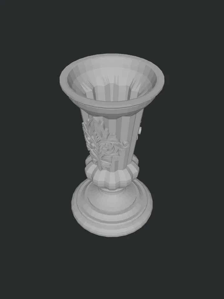 3D MODEL Miniature Victorian vase model ready to print
