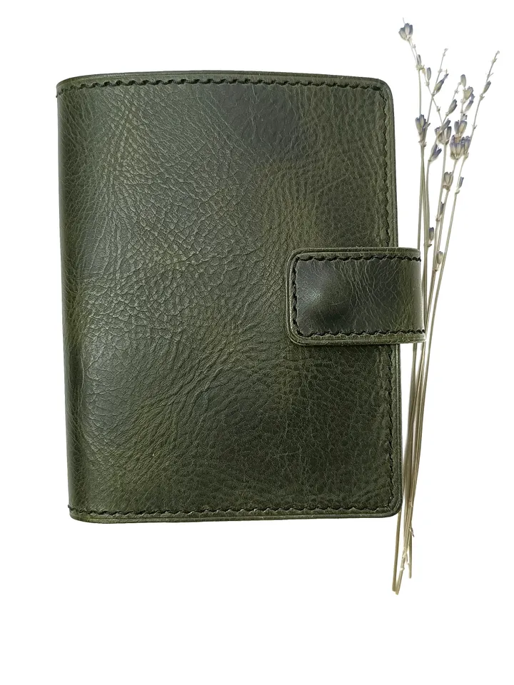 leather pattern to make a bifold wallet. Leather template passport wallet.