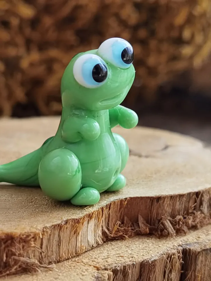 Glass figurines Dinosaur figurine Glass dinosaur decor Miniature Dinosaur gift Dino figurine Tiny glass animals Terrarium DINOSAUR ORNAMENTS