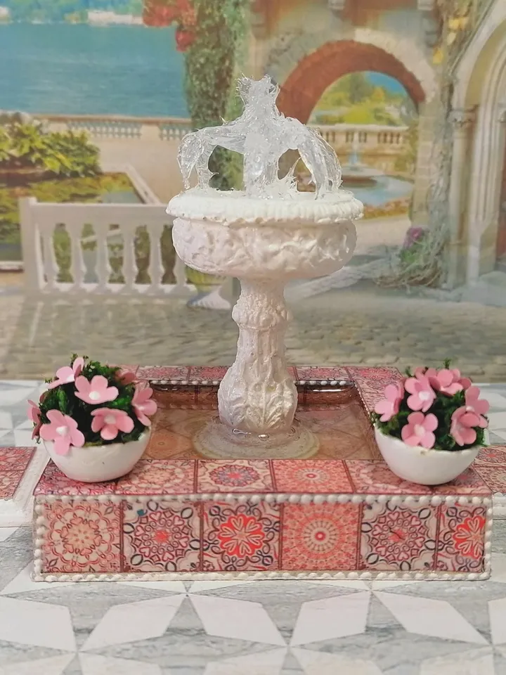 Miniature fountain. Fountain for the collection of dolls.