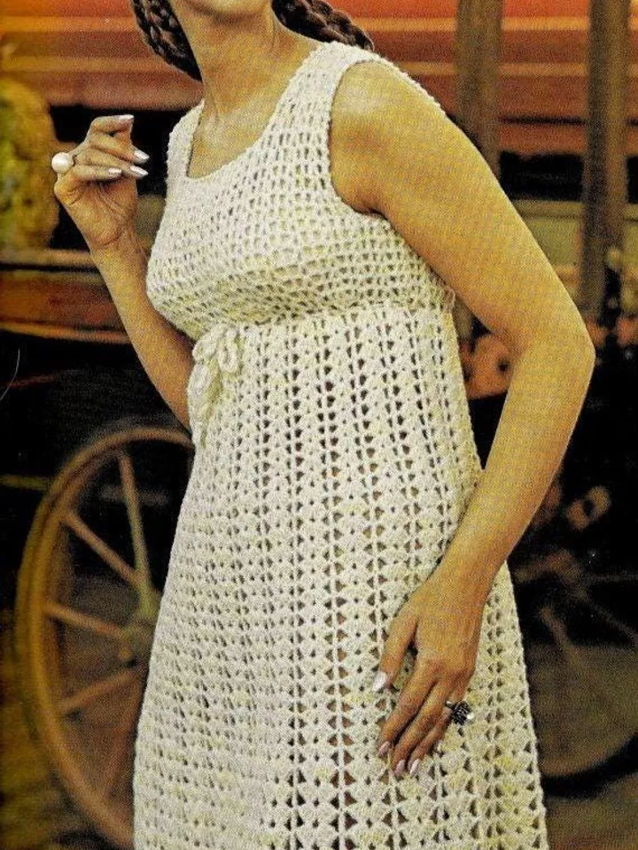 Dress crochet pattern, women Crochet dress pattern Evening lace dress instant download