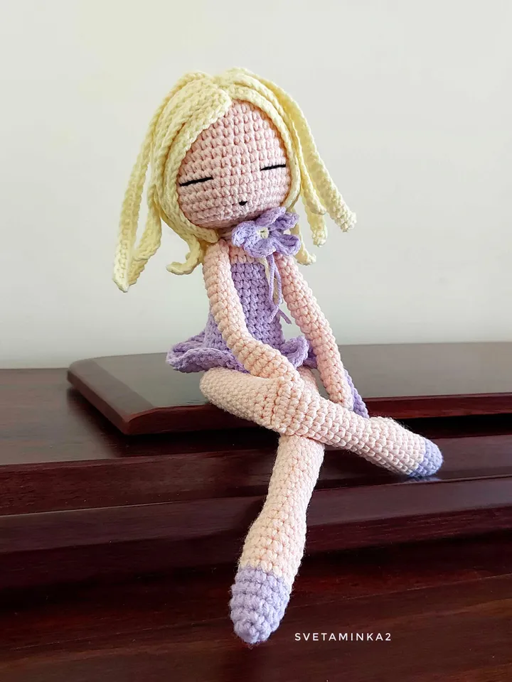Crochet Doll Pattern Amigurumi. Digital Download. PDF.