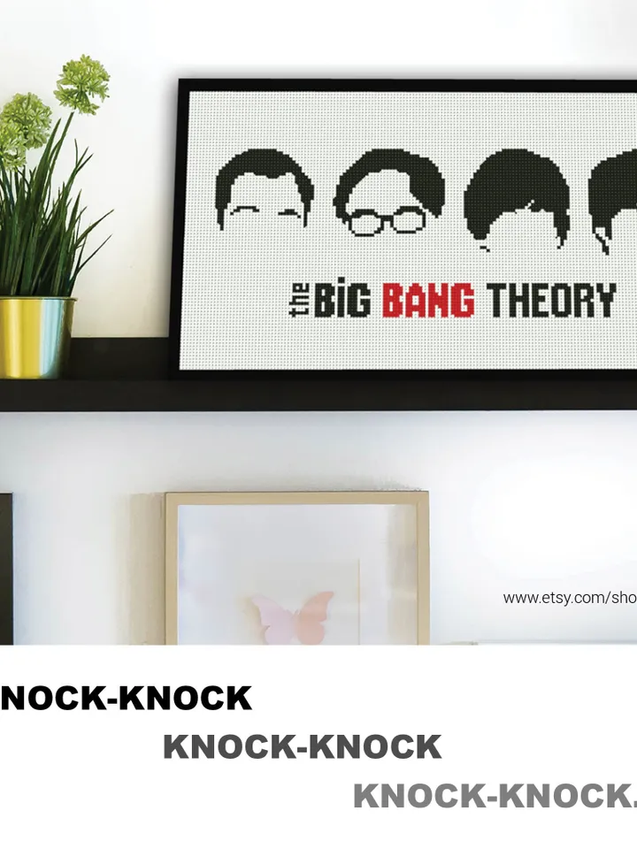 The Big Bang Theory Cross stitch pattern | Embroidery Pattern | Instant Download | Embroidery Designs