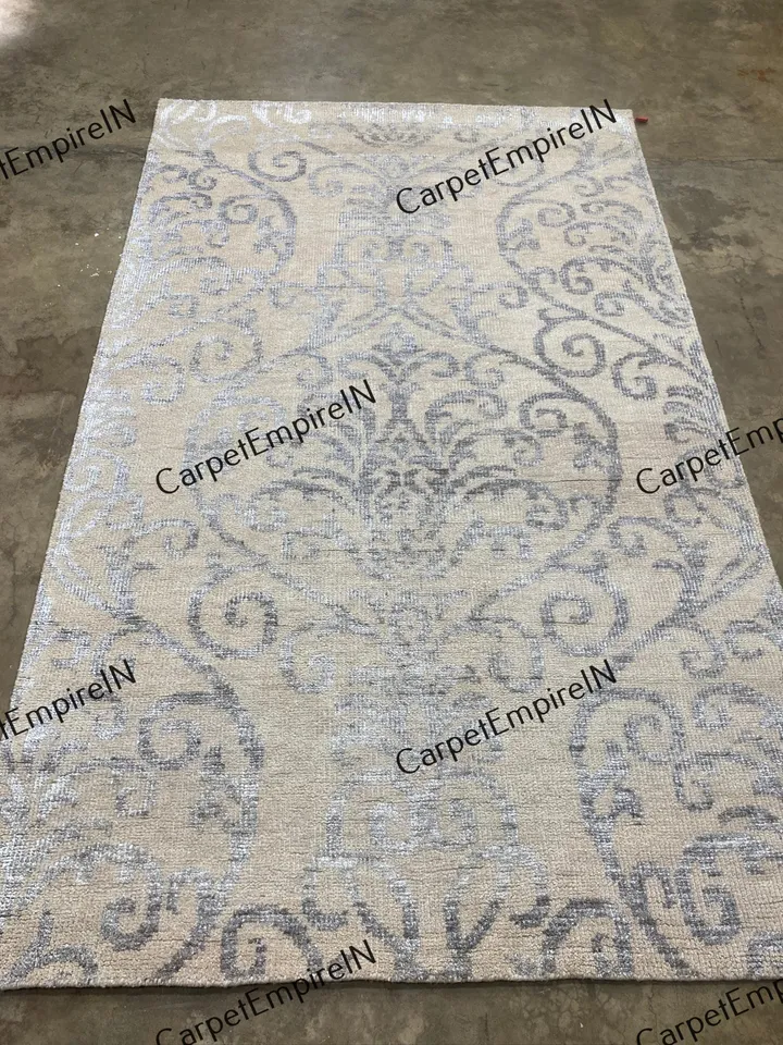 Exquisite Beige Modern Oushak Hand Knotted Rug 4x6, 5x8, 6x9, 8x10, 9x12, 10x14 ft Handmade Rugs for Living Room - Antique Contemporary rug