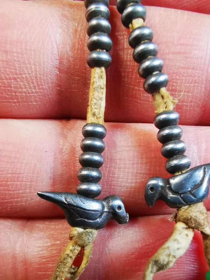 Gandhanra 4MM Mini Size Tibetan Buddhist Mala Counters,Prayer Bead Accessories,with Lucky Birds Pendant