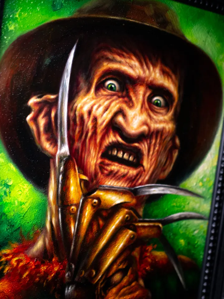 Oil painting Freddy Krueger A Nightmare on Elm Street