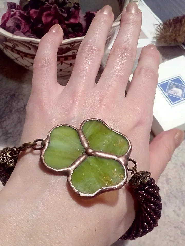 Shamrock bracelet, st patricksday, Clover leaf, trefoil, St Patricks clover, 3 leaf clover, Irish bracelet, st patrick