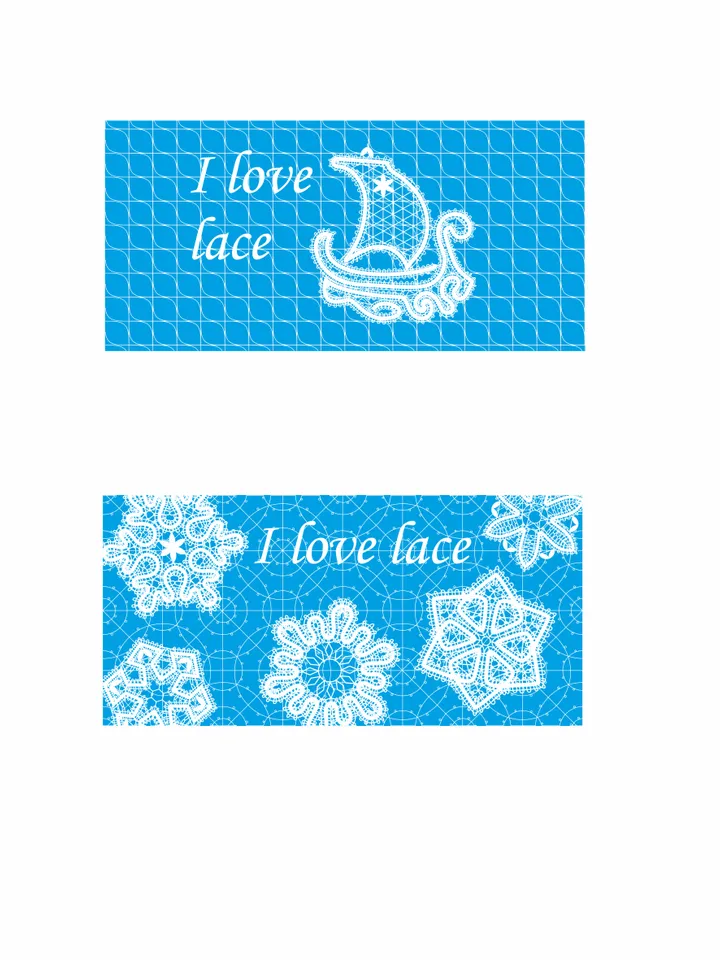 Mug coffee tea Bobbin lace print I love lace