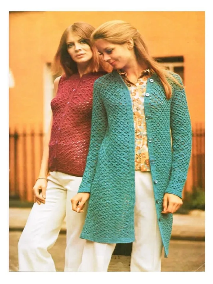 Cardigan pattern, long cardigan, short cardigan crochet pattern pdf instant download