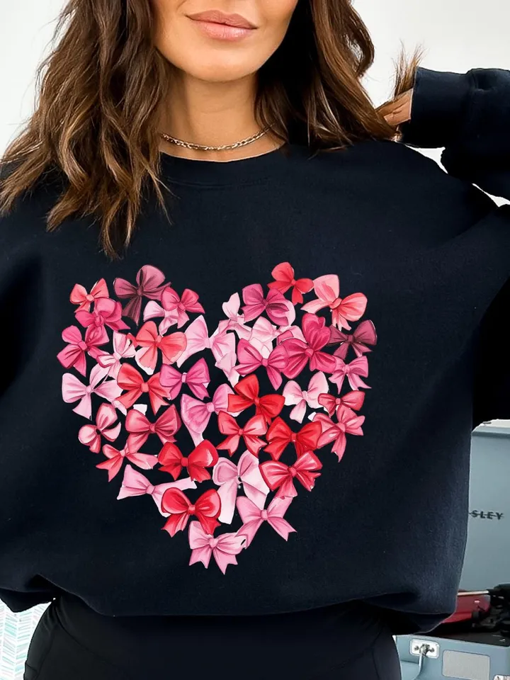 Coquette Valentine Heart PNG, Valentine png, Valentines day png, Valentine Bow Png, Pink Valentine Png, Valentine love Png, Girls valentine