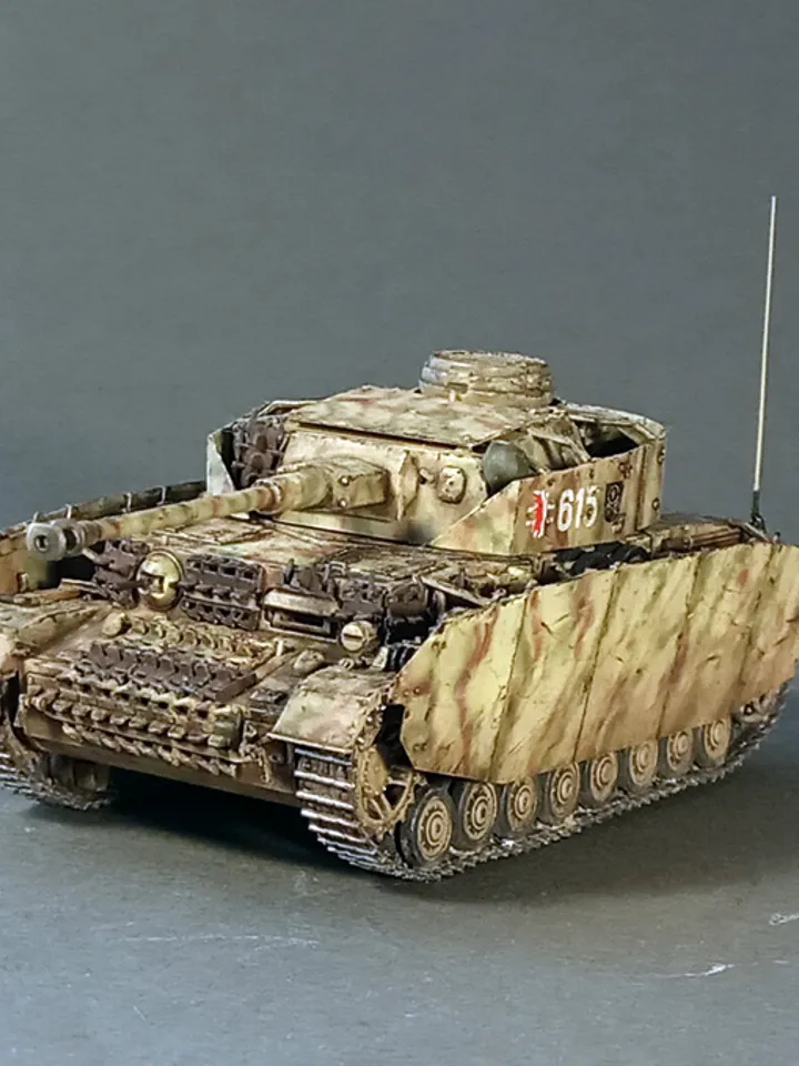 Pro Built model Panzer IV Ausf.H 35 Pz.Reg., 1/72 scale