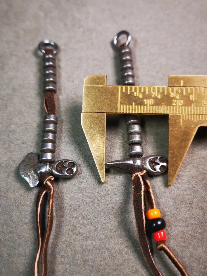 Gandhanra Handmade Tibetan Buddhist Mala Counters,Prayer Bead Counters,with Kartika and Kila Pendant,Made of Cold Iron