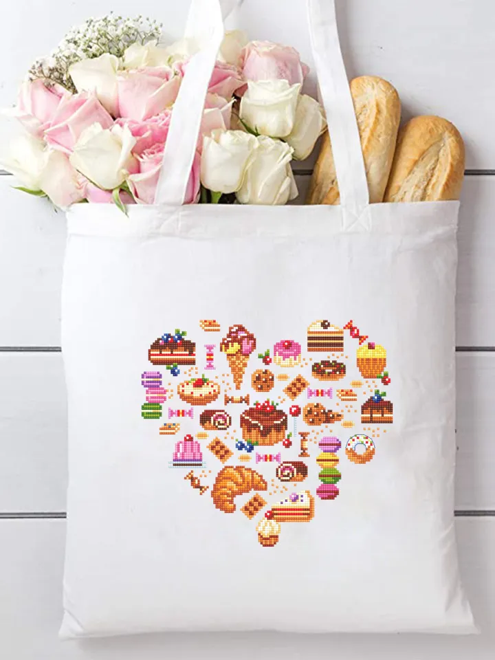 Dessert cross stitch pattern download PDF Small sweets sampler cross stitch, Mini food cross stitch chart, Bakery art, Kitchen decor #F14