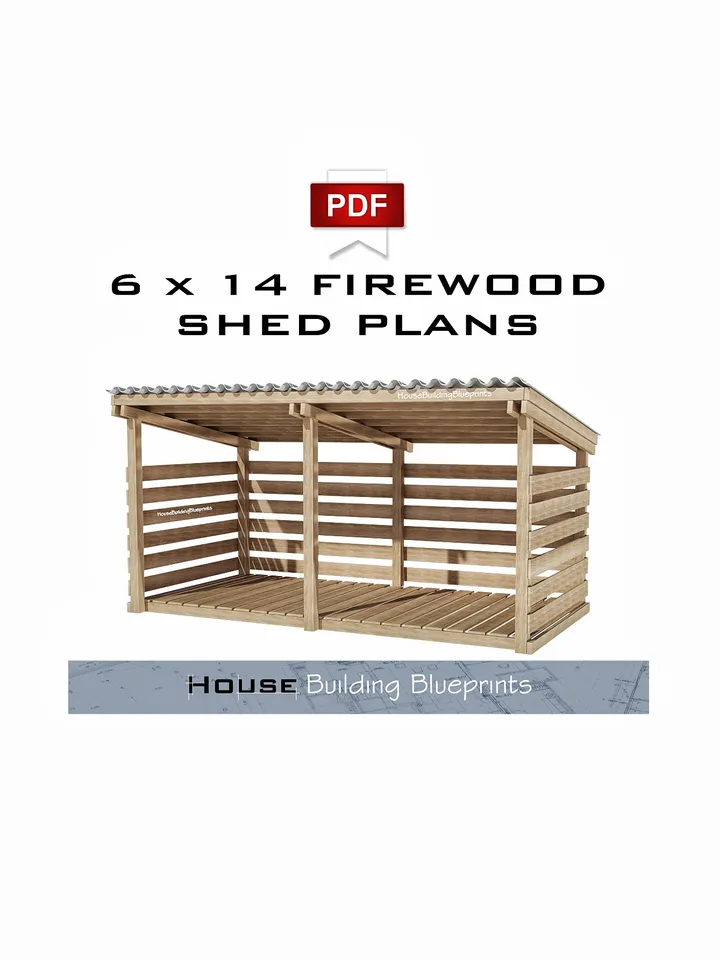 Diy 6 x 14 firewood shed plans for outdoor pdf. Timber frame shed plans for garden. Wooden backyard firewood shed storage plans.