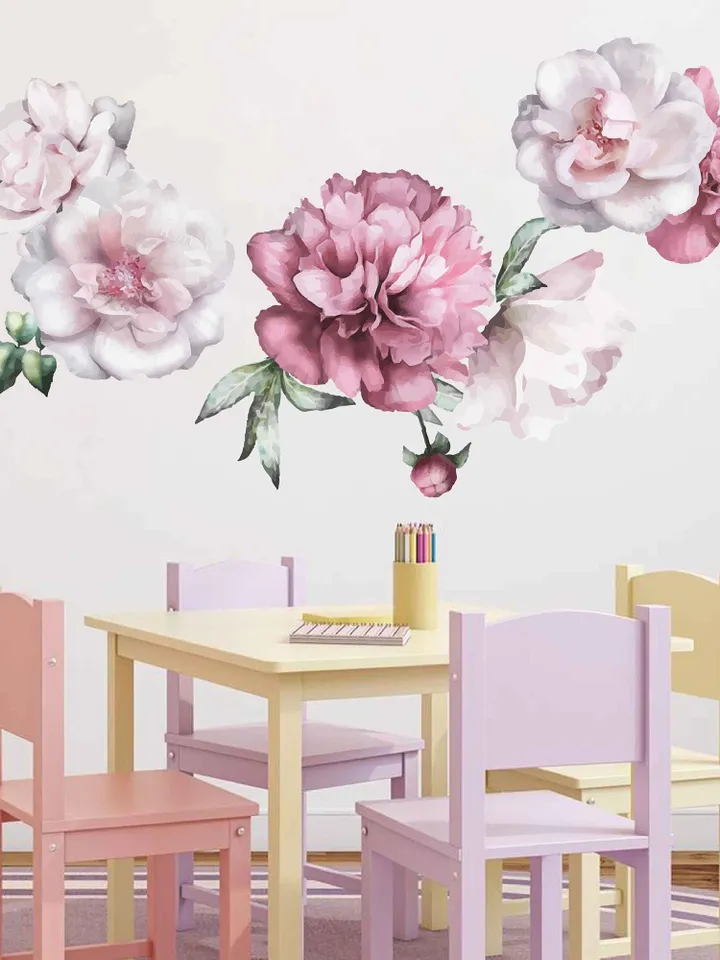 Peonies Wall Decal Flowers Stickers ik2431