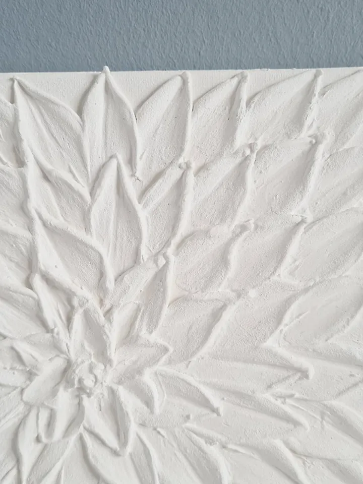 White Textured Wall Art, Set of 2 Art, Modern Wall Art Set, Abstract Canvas Art