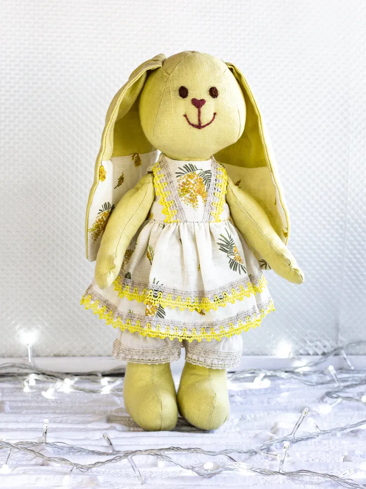 Ethically-made Linen Toys for Sustainable Playtime - Shop Now/ Bunny Rabbit