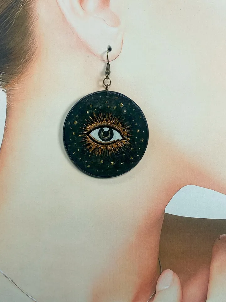 Handmade earrings. Interesting earrings for an unusual look. Handmade jewelry.