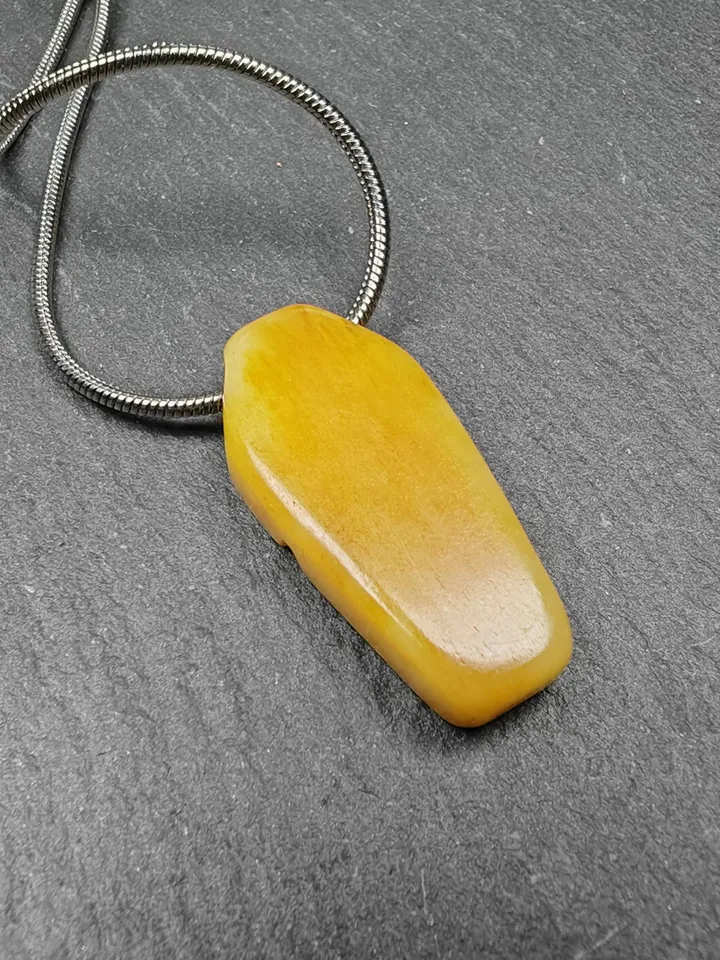 Authentic Yak Bone Carved Skeleton Pendant,Protective Charm,Gandhanra Old Tibetan Amulet,Spiritual Necklace,32mm × 15mm