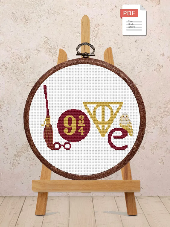 Magic Love Cross Stitch Pattern, Love Cross Stitch Pattern, Embroidery Magic Love, Love xStitch, Home Pattern, Love Pattern #vl009