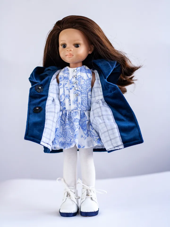 Dianna Effner Little Darling clothes, Paola Reina doll clothes, 13 inch doll clothes, Doll coat, dress, shoes, underwear
